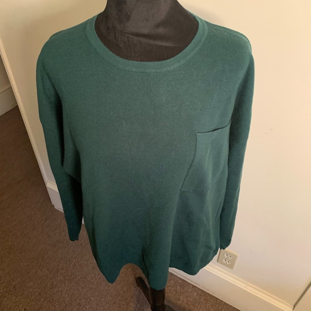 Prinbara XL (US 16/18) Green Crew Neck Sweater